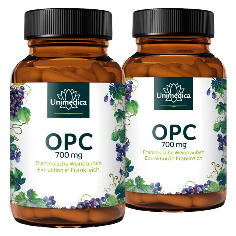 2er-Sparset: OPC - 280 mg pro Tagesdosis (2 Kapseln) - 2 x 60 Kapseln - von Unimedica - Topangebot