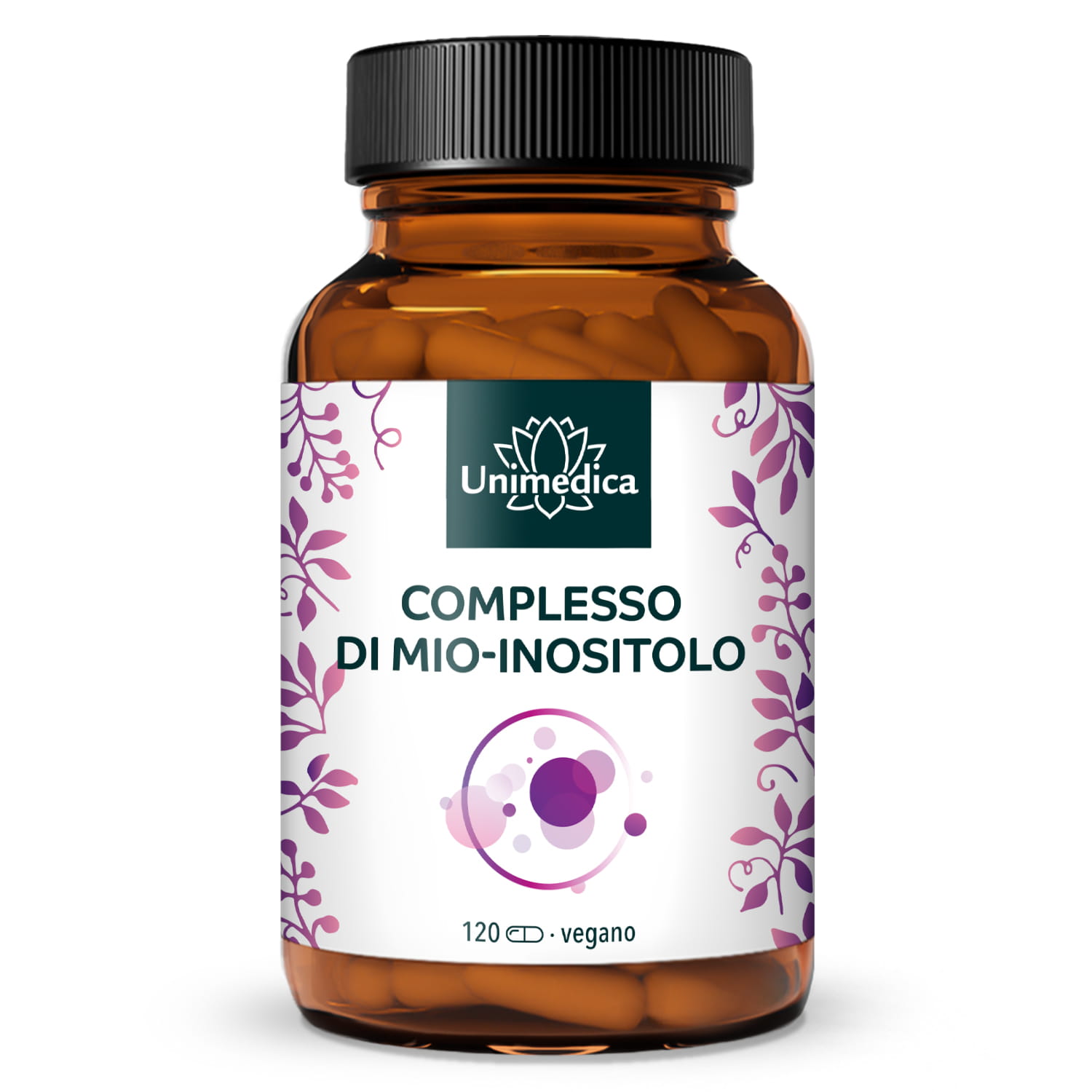 Complesso di mio-inositolo - con acido folico e vitamina B6 - 120 capsule - di Unimedica