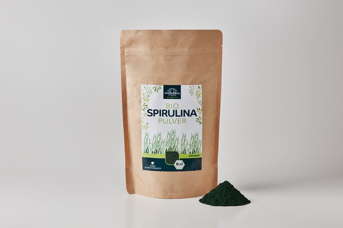 Poudre de spiruline BIO - 500 g - par Unimedica