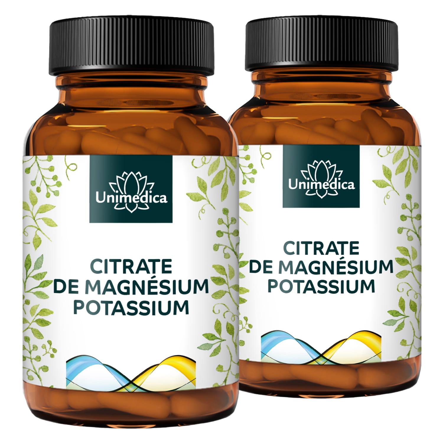 Lot de 2: Citrate de potassium et de magnésium - 2 x 120 gélules