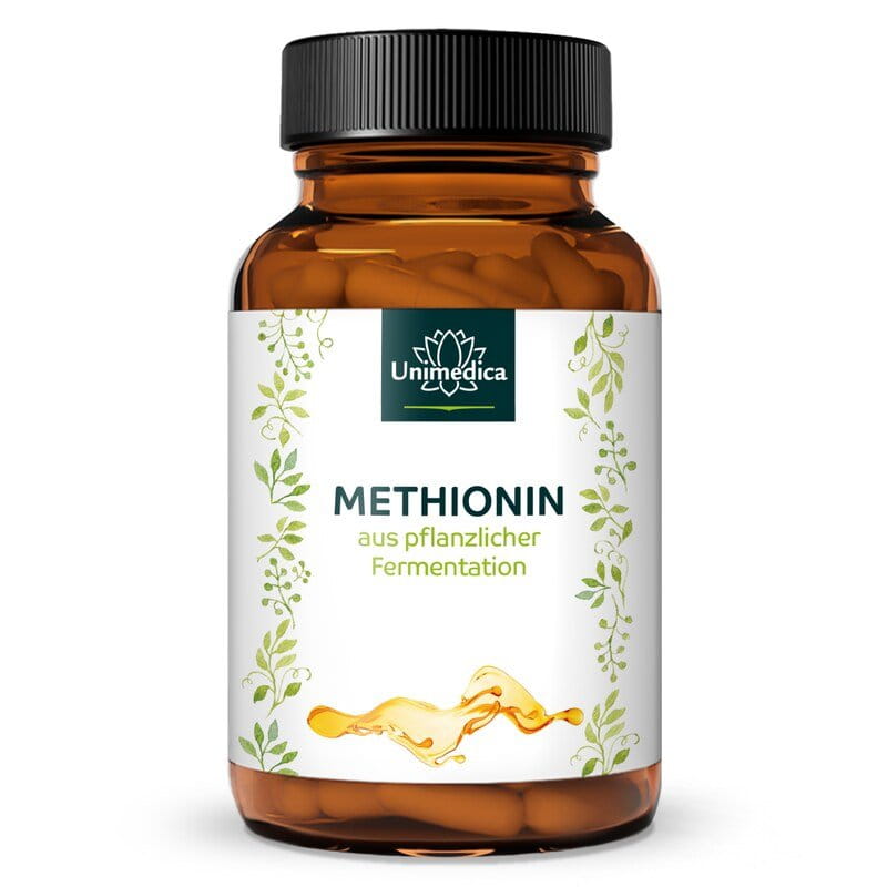 Methionin - 1.500 mg pro Tagesdosis (3 Kapseln)  - 360 Kapseln  - von Unimedica