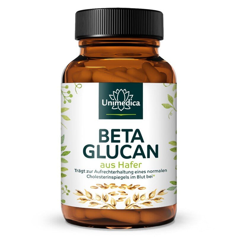 Bêta-glucanes  70 % de polysaccharides provenant d'avoine - 90 gélules contenant chacune 500 mg de bêta-glucanes  par Unimedica