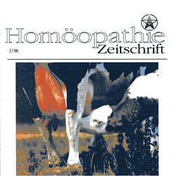 Homöopathie Zeitschrift 1996-I Die Milchmittel  als CD-ROMMÄNGELEXEMPLAR