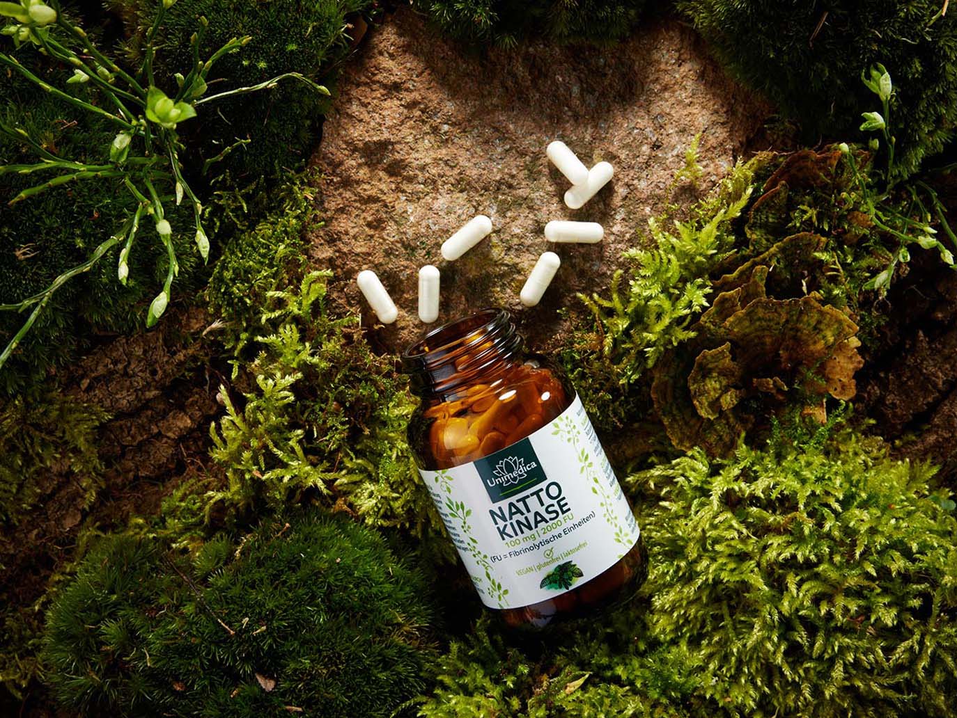 Nattokinase - 100 mg / 2000 FU pro Tagesdosis (1 Kapsel) - 180 Kapseln - von Unimedica