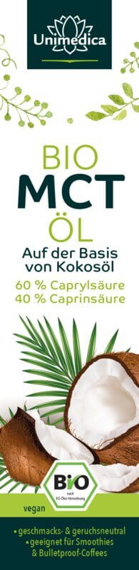 Bio MCT-Öl - C8 + C10 - 500 ml - von Unimedica