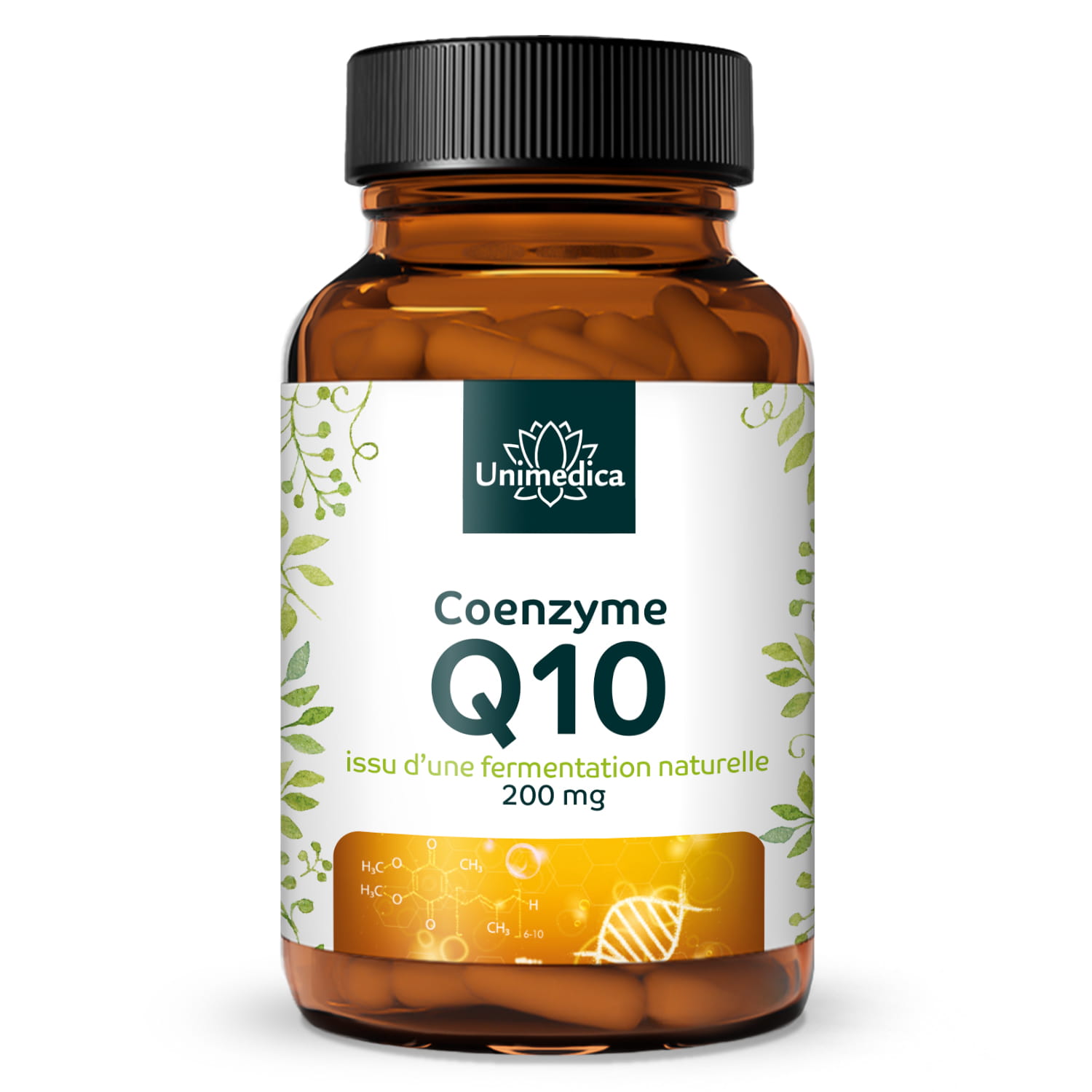 Coenzyme Q10 gélules - 200 mg par dose journalière - 120 gélules - Unimedica