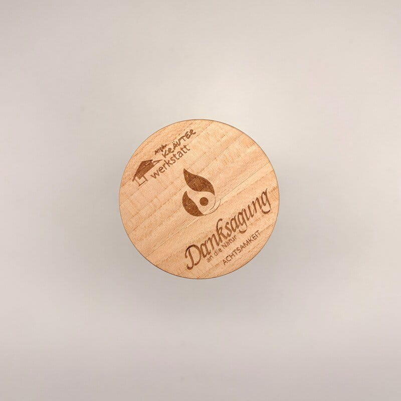 Heilkräuter Kerze Zeitgeist - Danksagung - Allgäu Kräuterwerkstatt