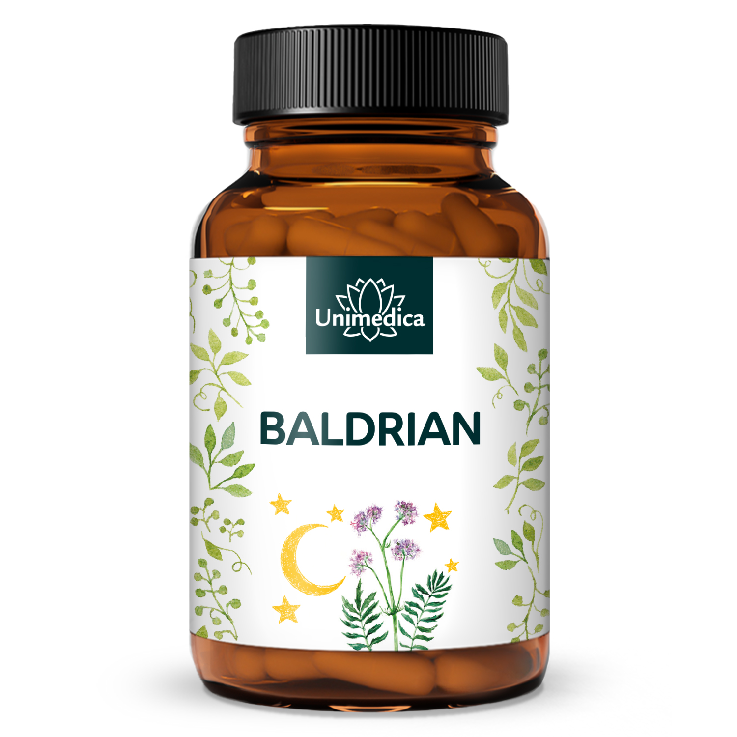 Baldrian -  500 mg pro Tagesdosis (1 Kapsel) - 180 Kapseln - von Unimedica