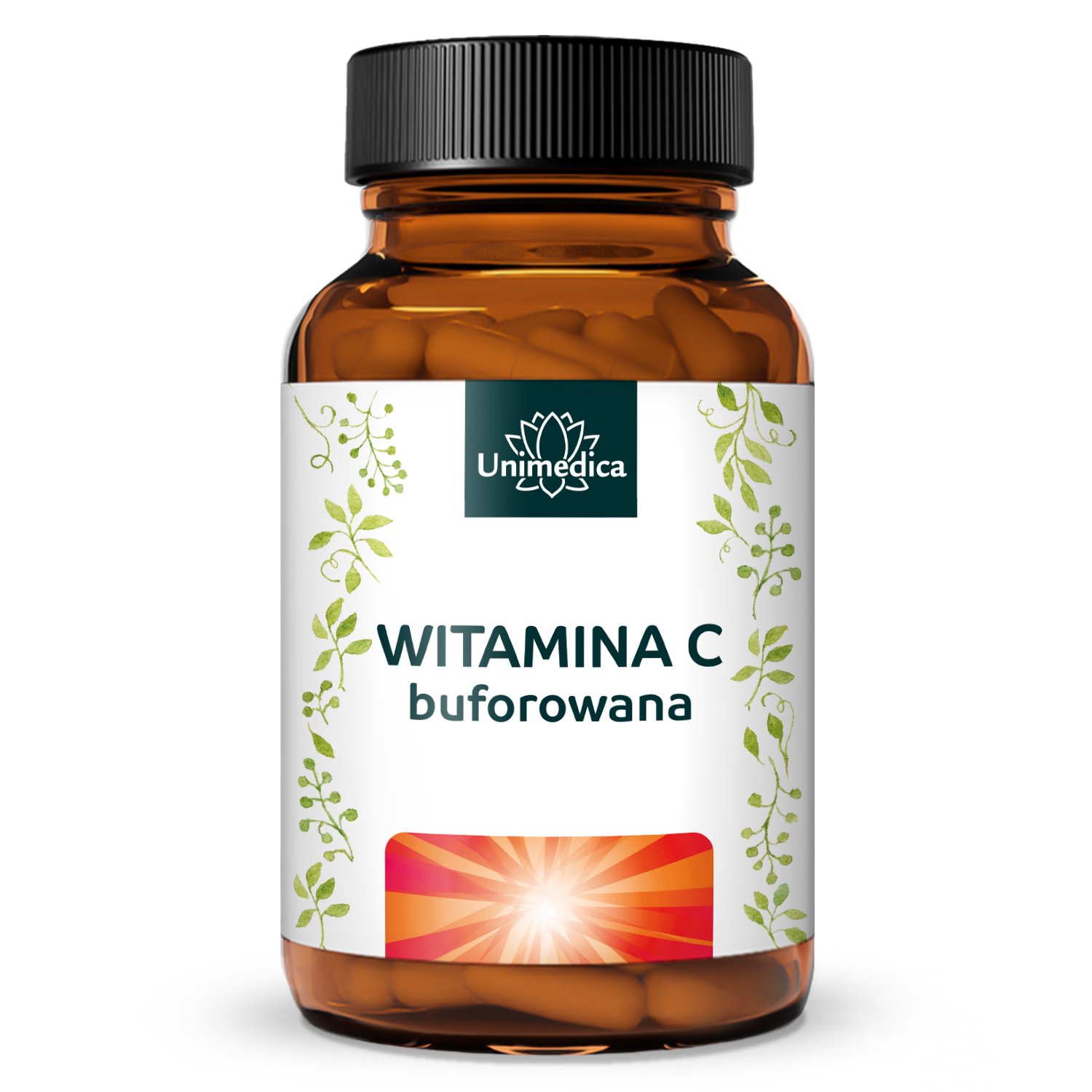 Witamina C buforowana - 1000 mg na dawkę dzienną (2 kapsułki) - 99% czystości - 365 kapsułek - od Unimedica