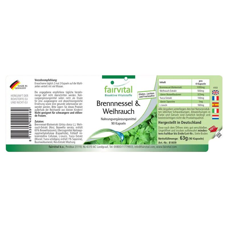 Ortie et encens - 90 gélules