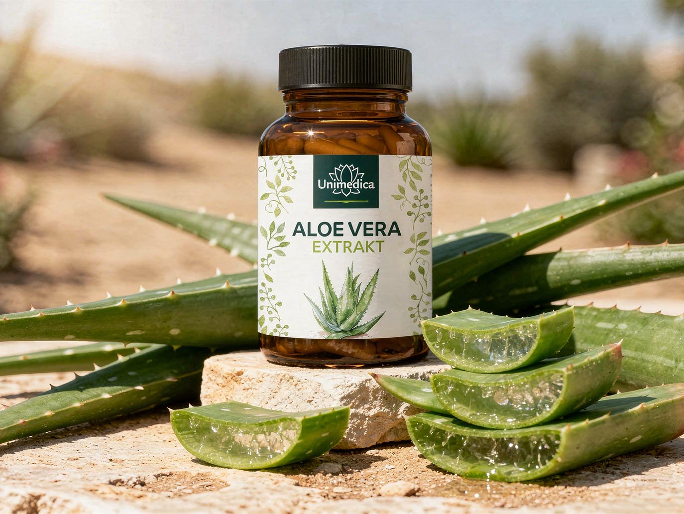 Set: Aloe vera extract capsules - 2 x 90 capsules - by Unimedica