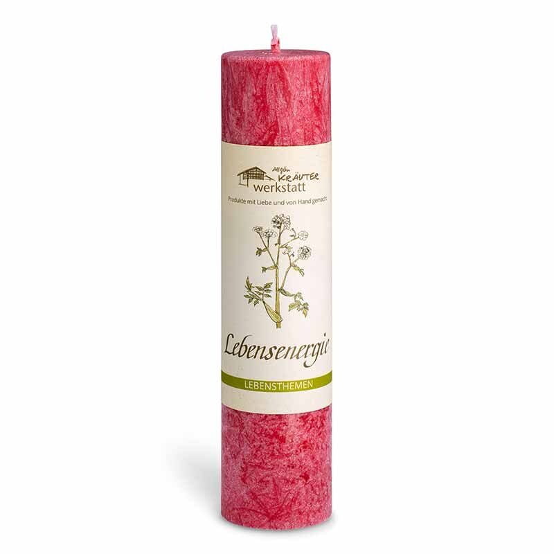 Heilkräuter Kerze Lebensenergie - Allgäu Kräuterwerkstatt