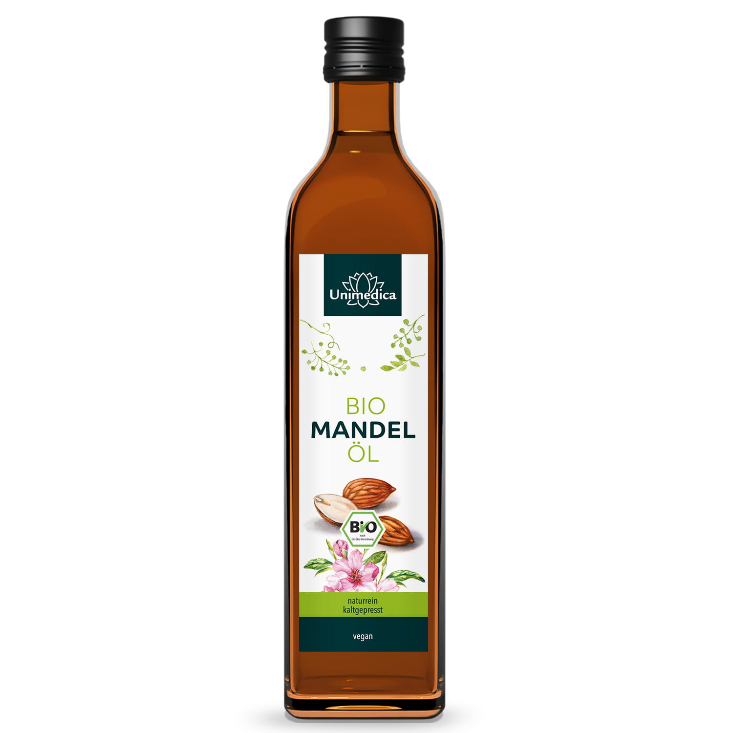 Bio Mandelöl - naturrein und kaltgepresst - 250 ml - von Unimedica