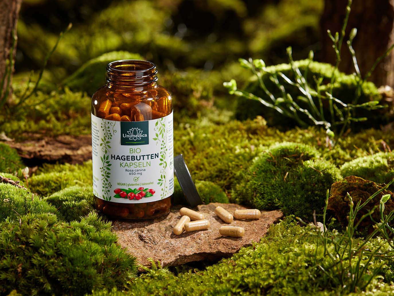 Cynorrhodons bio - 3900 mg par dose journalière (3 x 2 gélules) - 150 gélules - par Unimedica