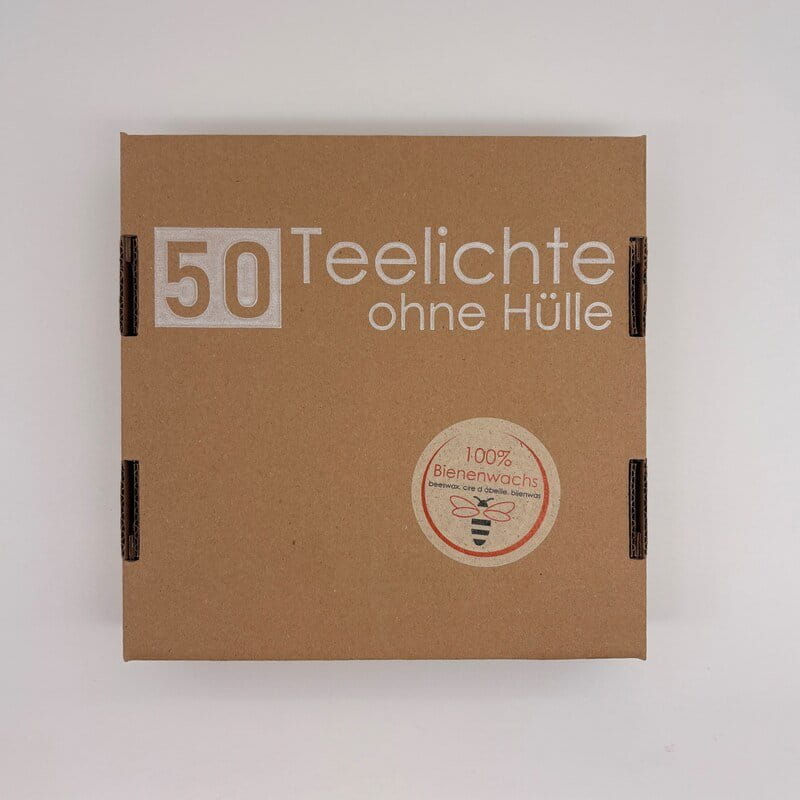 Bienenwachs Teelichter 50 Stück