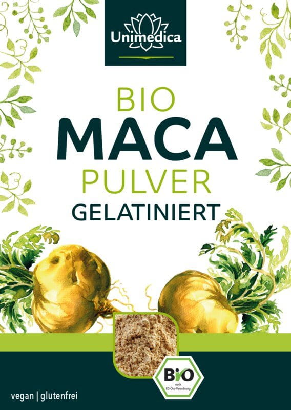 2er-Sparset: Bio Maca Pulver - gelatiniert - 2 x 300 g - von Unimedica