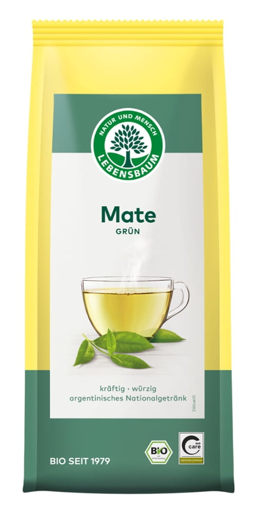 Mate Tee grün (lose) Bio - Lebensbaum - 100g