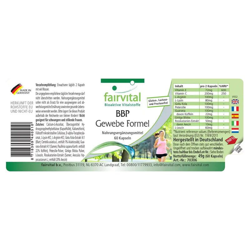 BBP Gewebe Formel - Fairvital - 60 Kapseln