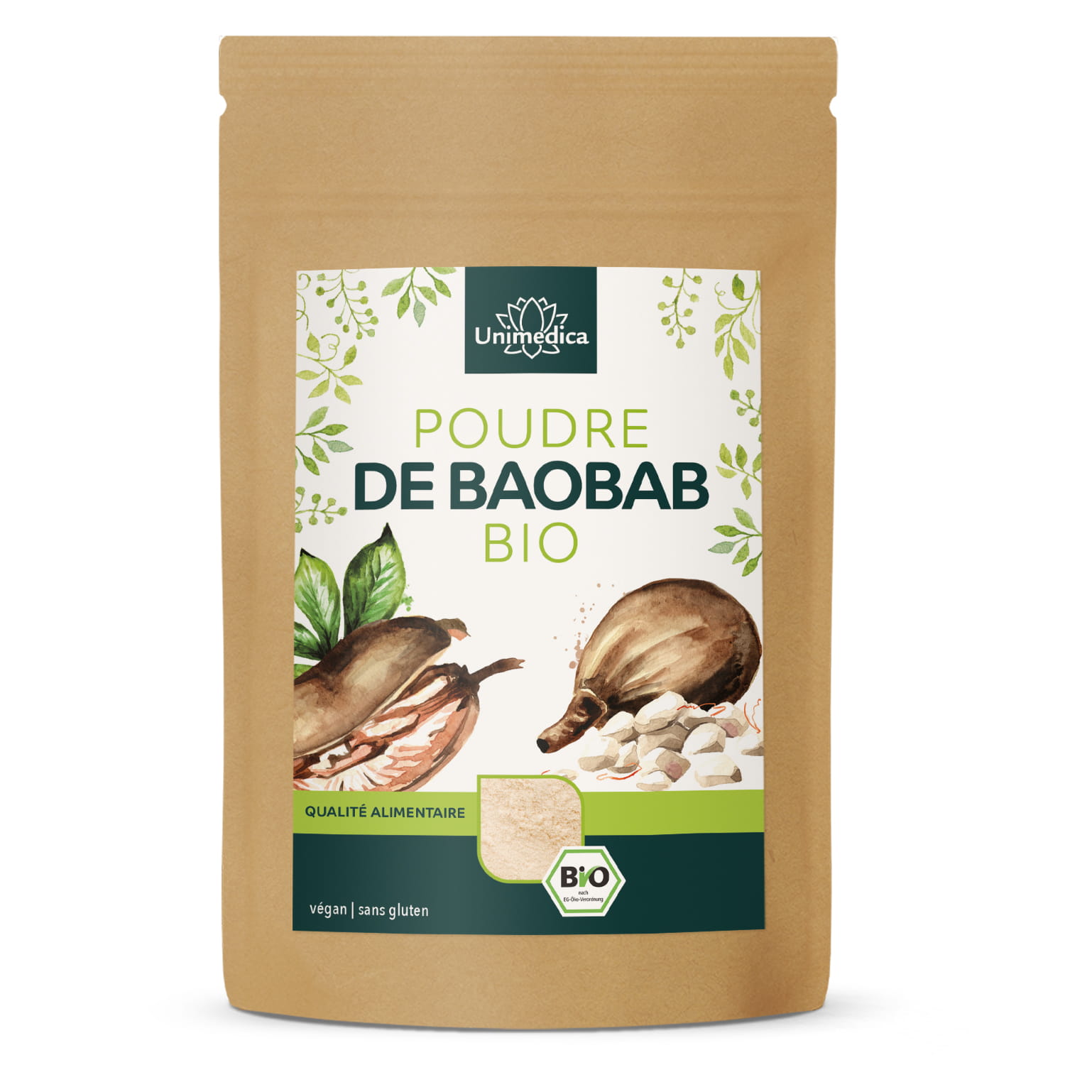 Poudre de baobab bio - qualité crue - 250 g