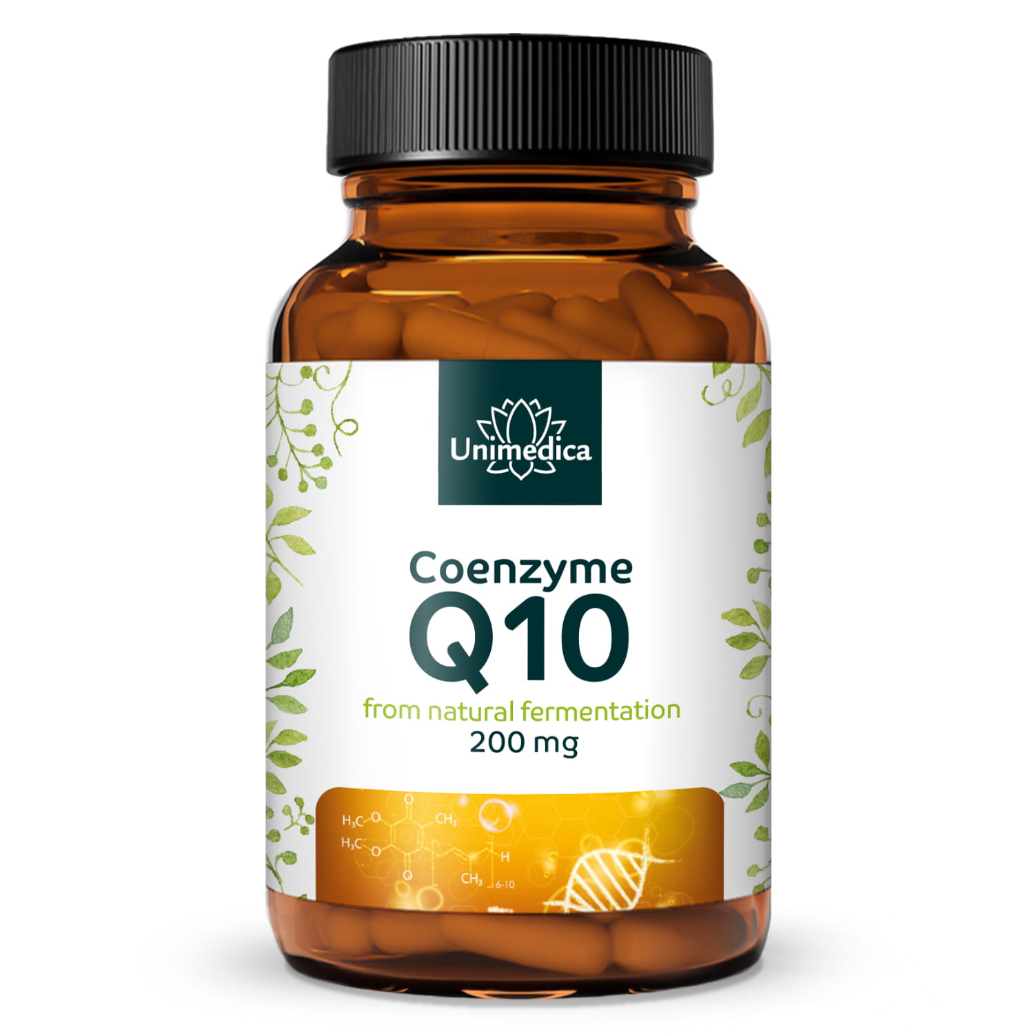 Coenzyme Q10 capsules - 200 mg per daily dose - 120 capsules - from Unimedica
