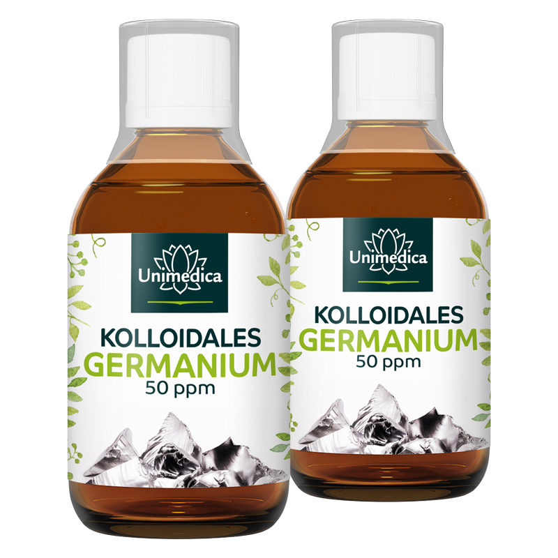 2er-Sparset: Kolloidales Germanium - 50 ppm - 2 x 200 ml - von Unimedica
