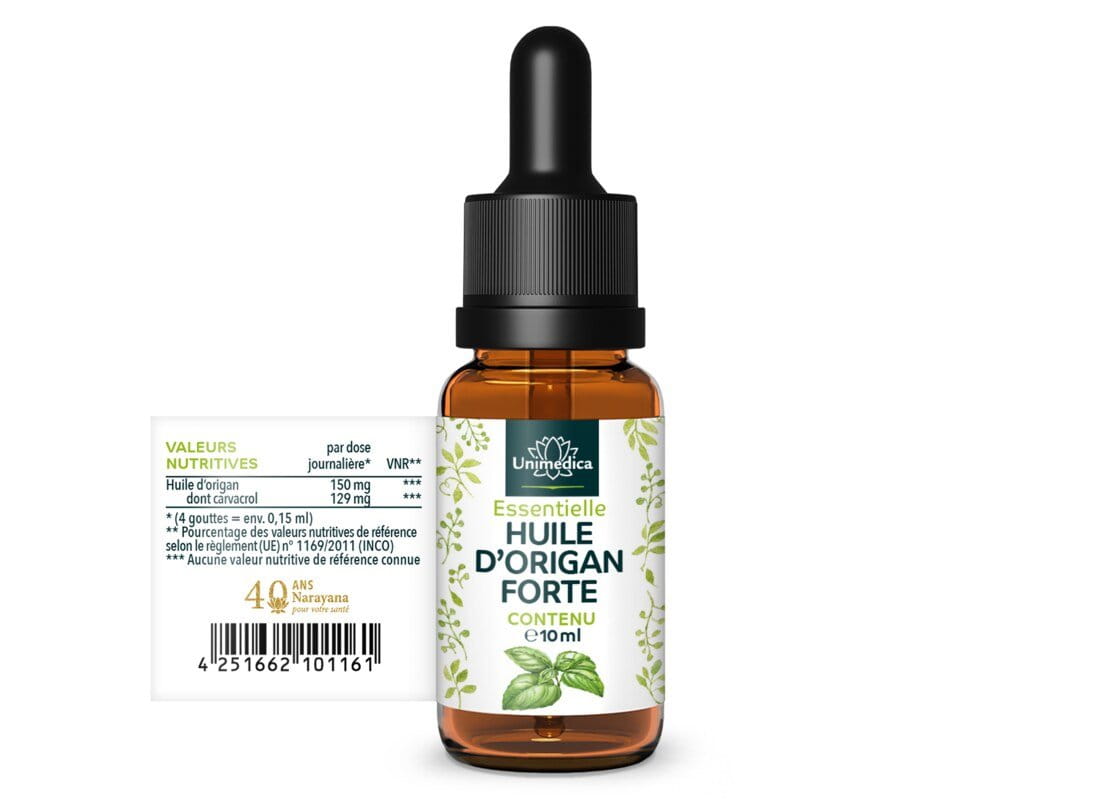 Lot de 2: Huile d'origan forte 86% -  2 x 10 ml - par Unimedica