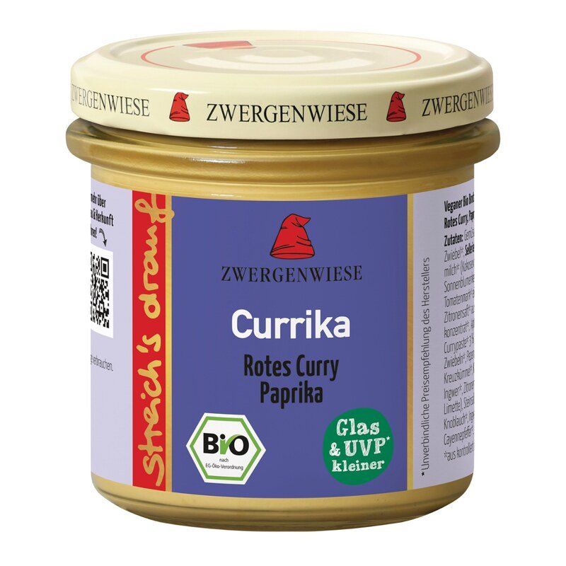 Streich's drauf - Currika Brotaufstrich Bio - Zwergenwiese - 135 g