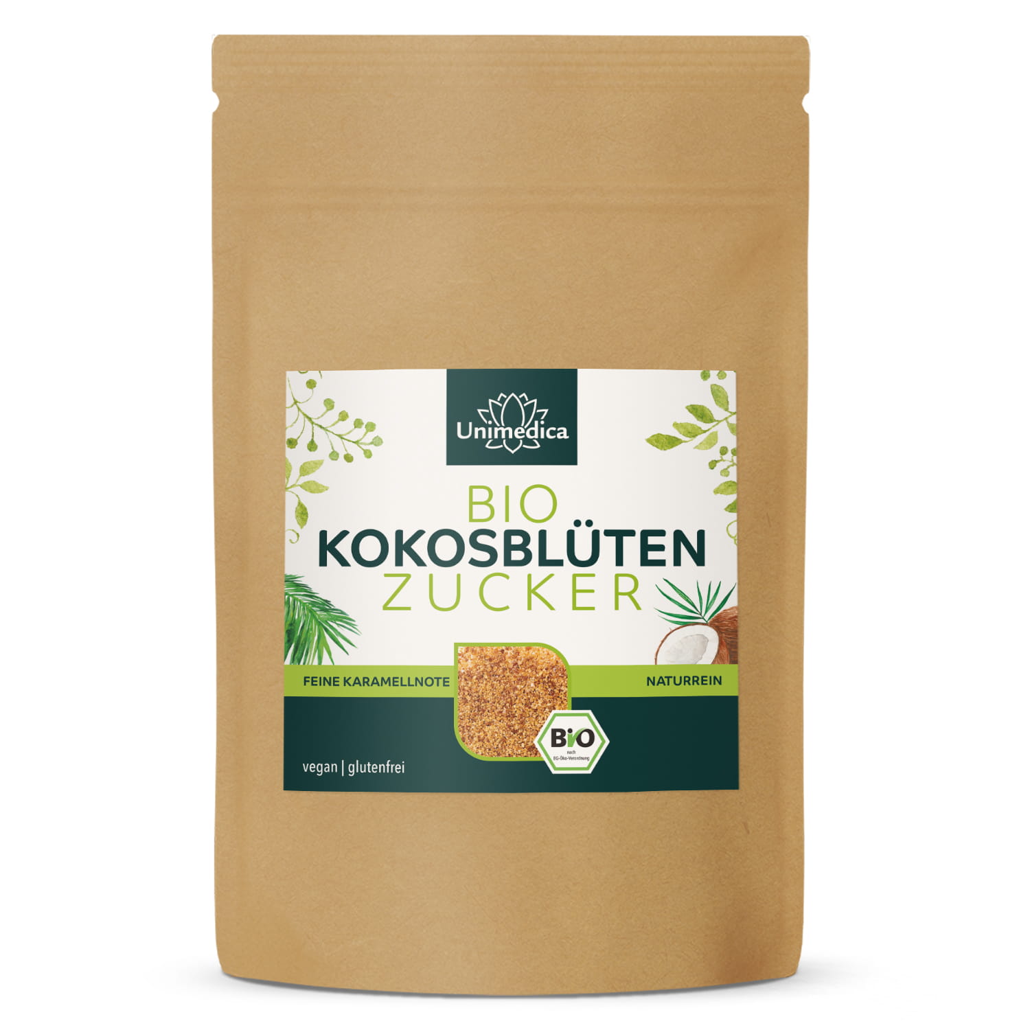 Sucre de fleur de coco bio - 500 g - par Unimedica