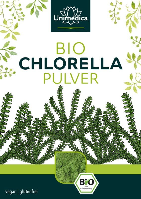 Bio Chlorella Pulver - 250 g -  laborgeprüft und naturrein -  von Unimedica