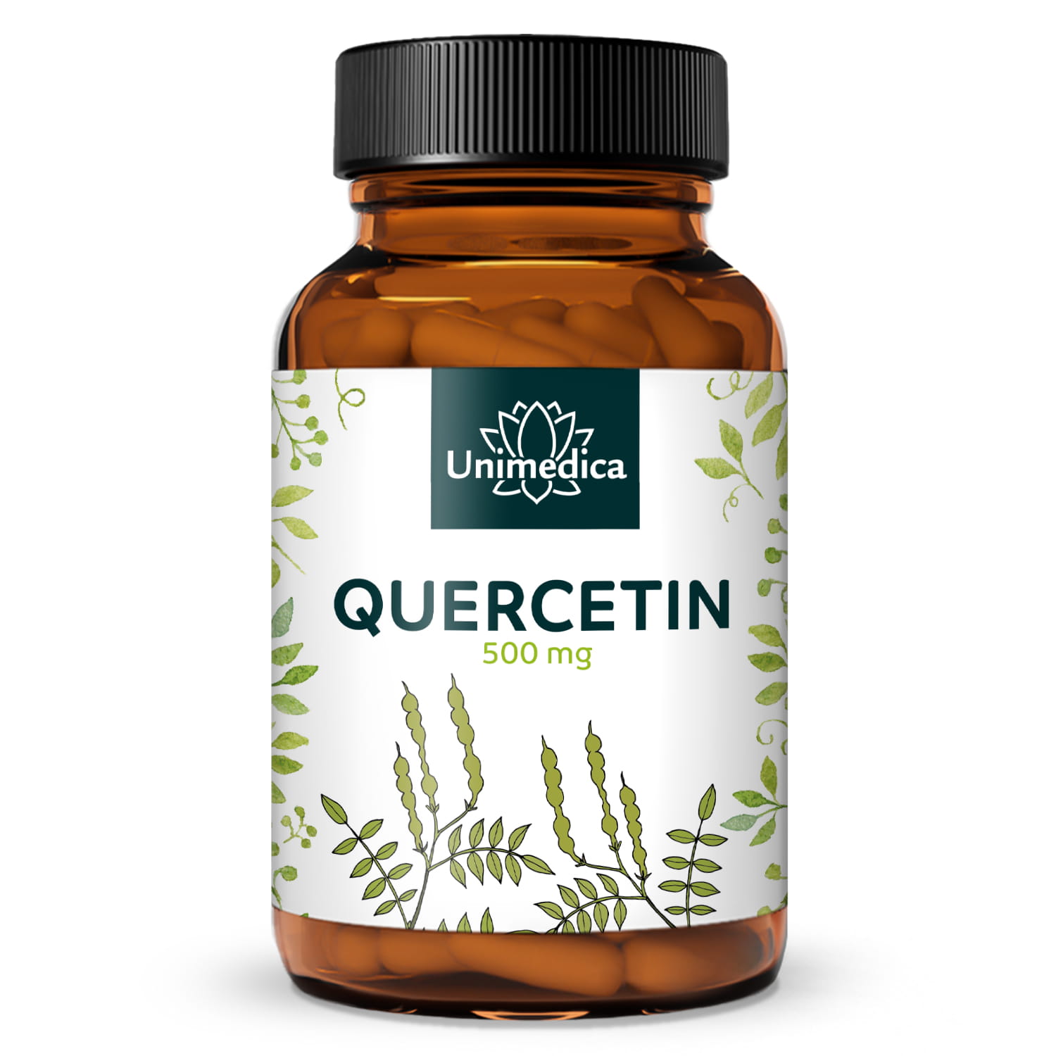 Quercetin - 500 mg pro Tagesdosis (1 Kapsel) - 120 Kapseln - von Unimedica