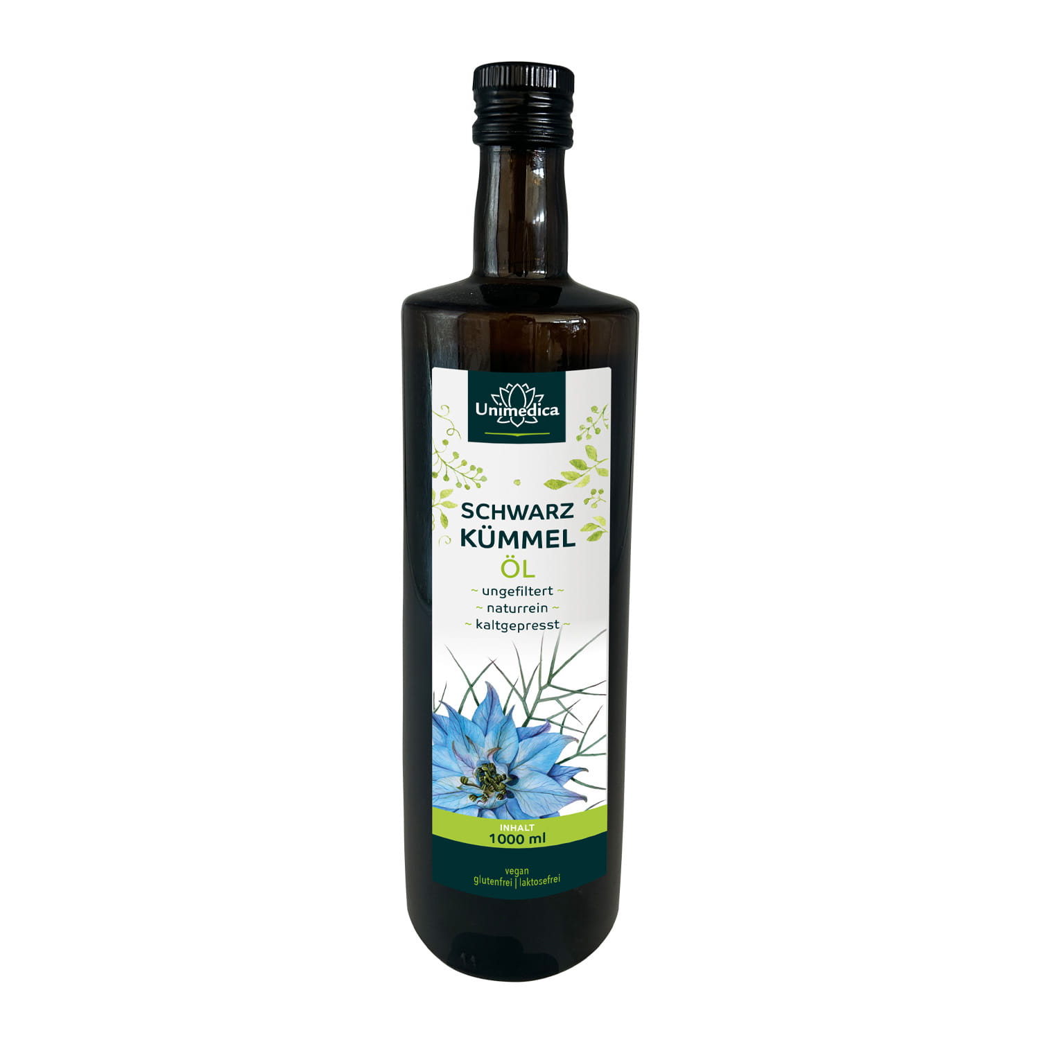 Schwarzkümmelöl ungefiltert - 1.000 ml - von Unimedica