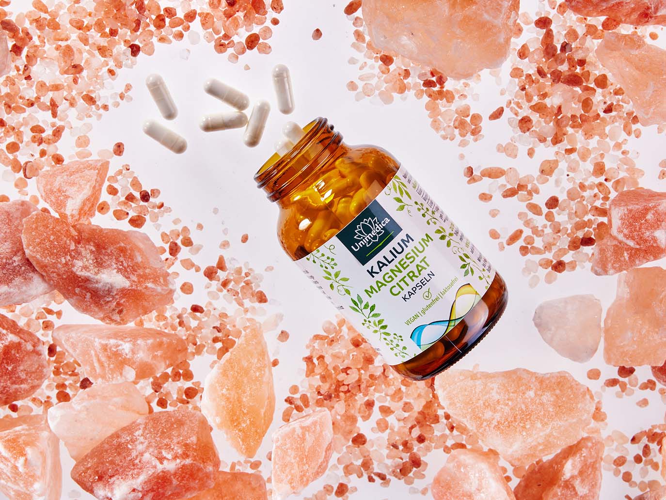 Magnesium Kalium Citrat - 900 mg Kalium und 240 mg Magnesium pro Tagesdosis (4 Kapseln) - 120 Kapseln - von Unimedica