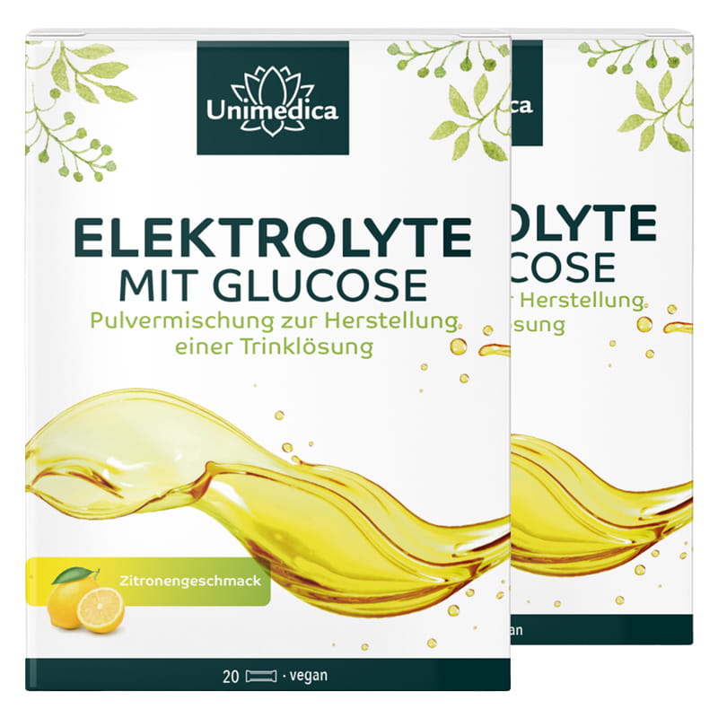2er-Sparset: Elektrolyte mit Glucose - mit Chlorid - von Unimedica