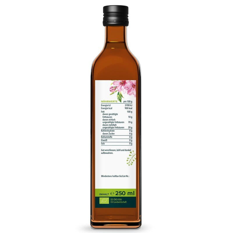 Bio Mandelöl - naturrein und kaltgepresst - 250 ml - von Unimedica