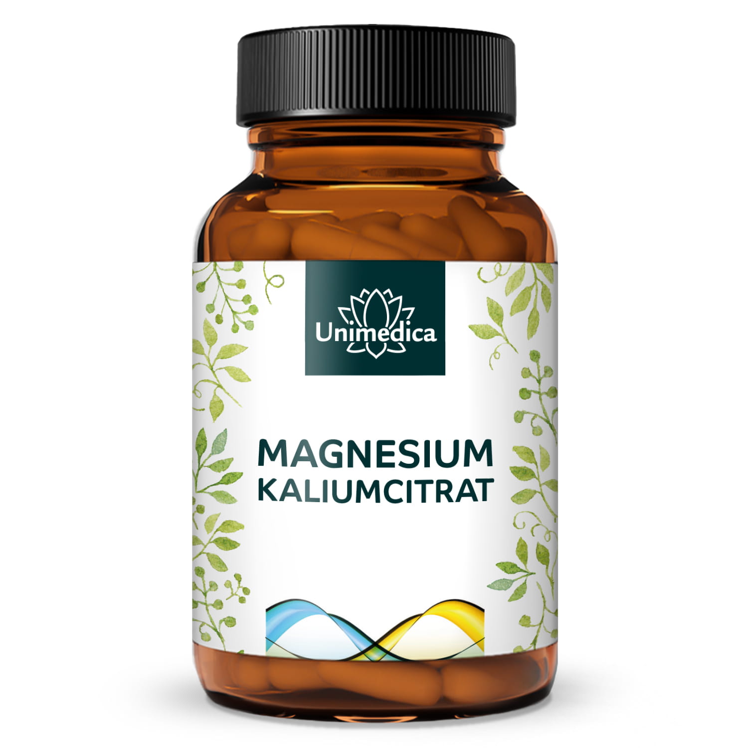 Magnesium Kalium Citrat - 900 mg Kalium und 240 mg Magnesium pro Tagesdosis (4 Kapseln) - 120 Kapseln - von Unimedica