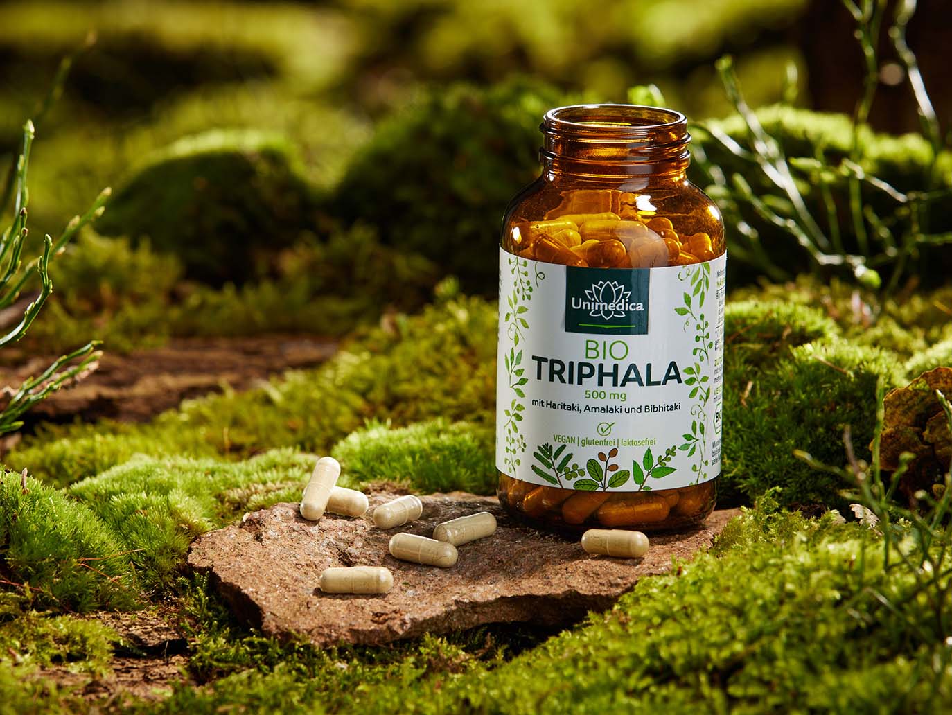 Triphala bio - 500 mg par dose journalière (1 gélule) - 180 gélules - de Unimedica