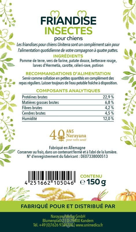 Set: Leckerli Spirulina 150 g UND  Leckerli Veggie 150 g UND Leckerli Insekten 150 g für Hunde im Set - von Unimedica