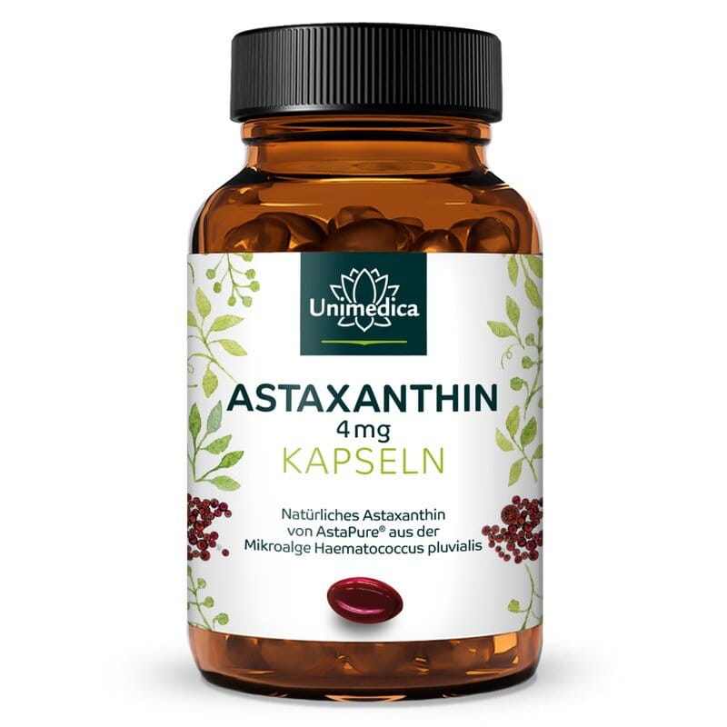 Astaxanthin - AstaPure® - 4 mg - 60 soft gel capsules - from Unimedica