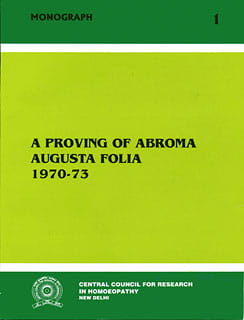 A Proving of Abroma Augusta Folia 1970-73