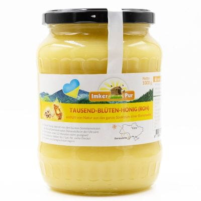 Honigwabe Set von ImkerPur, 800 g (2x400 g), Wabenstück in Akazien-Honig